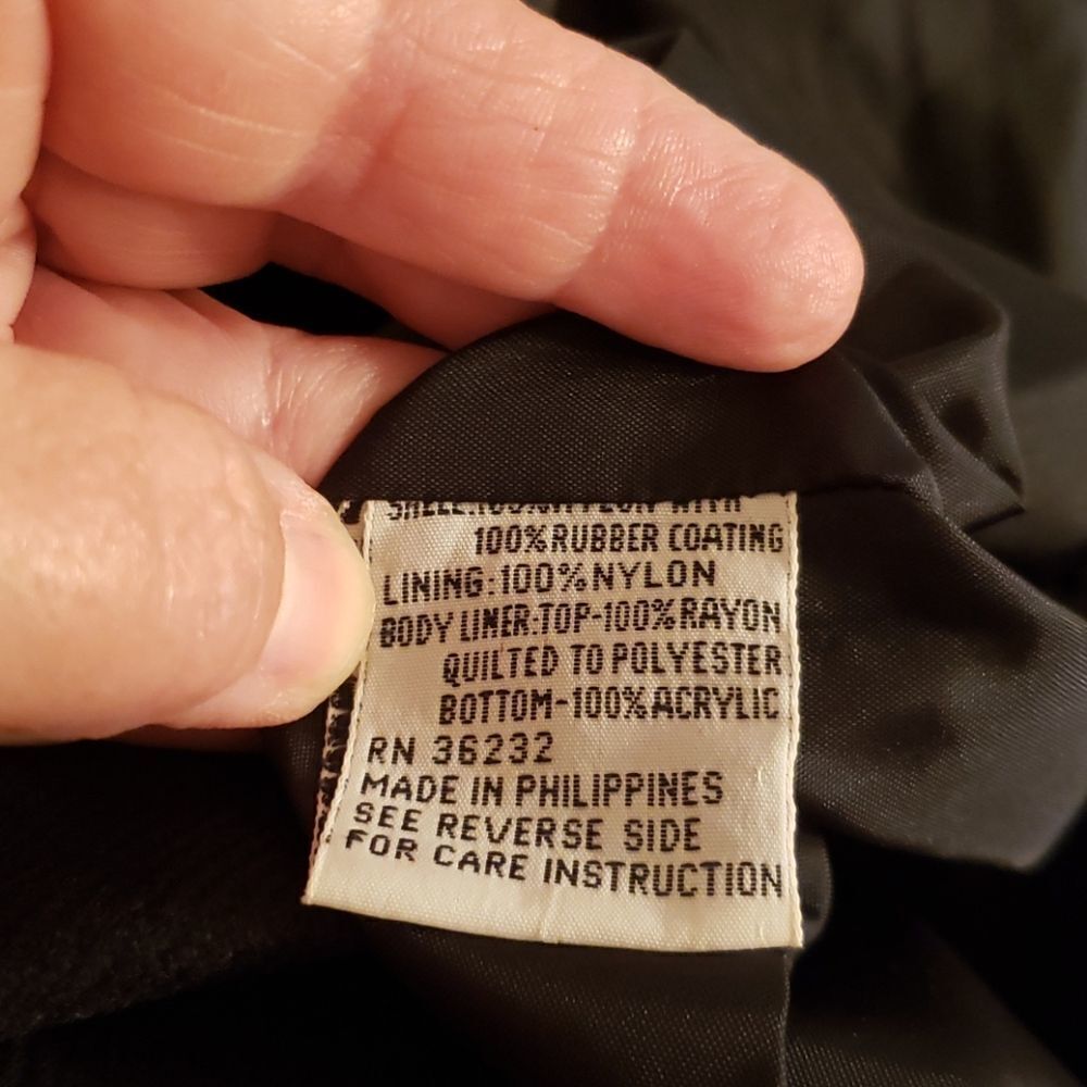 EUC J Gallery Black Raincoat Trench Coat Sz 7/8P - Picture 8 of 9